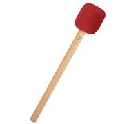 Toyvian Bass Drum Mallet with Long Pile Wool Head, Beech Wood Handle, Red Sn-16-percussion Drumstick for Practice and Performance in Musical Instruments
