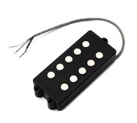 Toyvian Bass Pickup Black Colour for Bass Guitar 5 String Open Style Metal Construction with Medium Output and Rich Harmonics, Suitable for Bridge and Neck Positions