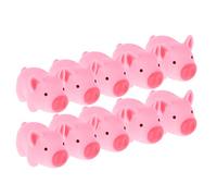 Toyvian Bathing Doll 12Pcs Mini Pig Bath Toys for Toddlers Cute Rubber Piggy with Squeak for Fun Bath Time Ideal for Pool and Beach Play
