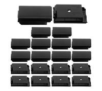 Toyvian battery cover for gaming controller 20pcs Black Plastic Replacement Door Compatible with Xbox 360 Wireless Gamepad with sl esign for controller repair