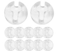 Toyvian Beaded Chain Stops with Seamless and Invisible Appearance for Vertical Blinds Buckle 12pcs Roller Beads Chain Stops Made of Sturdy Pom Material