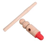 Toyvian Beechwood Cross-Shaped Foot Acupressure Massager Stick, Red Wooden Foot Massage Tool for Plantar Pressure Point Therapy, Portable Manual Reflexology Device for Home Spa and Travel
