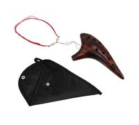 Toyvian Beginner's Music Instrument Ceramic Ocarina 12-hole Flute for Adults Boys and Girls Open Hole
