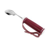 Toyvian Bendable Eating Utensils for Elderly and Disabled Adults, Non-Slip Silicone Handle Feeding Spoon with Lightweight Stainless Steel, Easy Cleaning, for Arthritis and Weak Grip