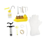 Toyvian Bike Brake Oiling Tool with Metal Adapter for Hydraulic Disc Brakes Mineral Oil Bleeder Kit for Road and Mountain Bikes Funnel Compatible with Avid and Other Systems