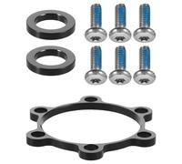Toyvian Bike Hub Spacers Bike Hub Gasket Stainless Steel Protective Replace Old Accessories Black Pair 100mm to 110mm Conversion Travel Use