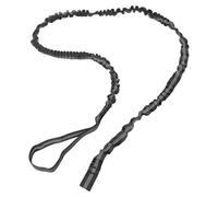 Toyvian Bike Tow Strap 1.7m x 2.5cm Black, Heavy Duty Bungee Traction Rope for Parent Cycling, Safety Leash for Trail and Hill Assist Riding