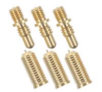 Toyvian billiard cue joint screws accessories 3 Sets Copper Connect the Pool Cue Not Easy to Break for Cue Extension Handle