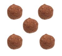 Toyvian Bird Beak Grinding Stone and Birdcage Accessories for Daily Care Routine 5pcs Natural Brown Soil Material Providing Essential Trace Elements for Parakeets and Pigeons