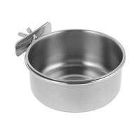 Toyvian Bird Cup Rust Resistant for Stainless Steel and Parrot Feeding Dish, Pet Food and Water Bowl Coop and Cages Suitable for Birds and Rabbits
