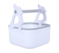 Toyvian Bird Desktop Training Perch for Parrots and Budgies with Removable Poop Tray Plastic Bird Stand Tabletop Playstand and Quick Assembly for Office and Home Use