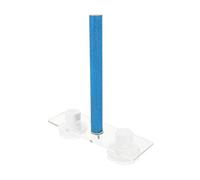 Toyvian Bird Perch Suction Cup, Blue Matte 20cm Wooden Standing Rod for Cage, Sunbathing Stand for Parrot and Songbird, Suitable for Indoor Window Use