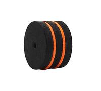 Toyvian Black Cotton Felt Drum Mallet Head Cymbal Protection Buffer for Strap Buttons Drum Accessory Musical Instrument