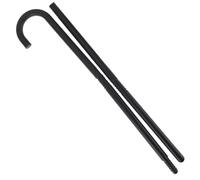 Toyvian Black Plastic Magician Wand with Comfortable Grip, Multifunctional Prop for Parties and Dance Routines, Realistic Theatrical Cane with Unique Magician Style