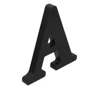 Toyvian Black Wooden Letters Black Painted Alphabet Blocks for Wall and Table Decor Home Decor Letters with Stylish Rustic Finish for Living and Craft Projects
