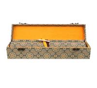 Toyvian Blank Chinese Calligraphy Scroll Paper 30cm x with Vintage Texture Hanging Rice Paper Roll for Painting and Writing Art Supply Set with Decorative Silk Box for Creative Use