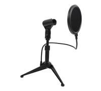 Toyvian Blowout Screen Desktop Microphone Tripod Stand Metal Base Fixing Frame for Microphone Desktop Stand Use Windscreen