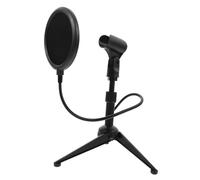 Toyvian Blowout Screen Microphone Tripod Stand Mic Bracket for Desktop Microphone Holder Prevents Blowout While Recording for Home Studio Podcasting Setup