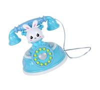 Toyvian Blue Plastic Simulation Telephone Toy for Children with Strong Durability and Role Playing Features, for Parent-Child Relationship and Playing House