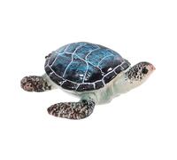 Toyvian Blue Turtle Ornaments Tiny Turtles Garden Home Decor Beach Shelf Decor Sea Turtle Statue Figurines Decor Ceramic Turtle Terrace Fish Decor Fish Tank Turtle Figure Resin