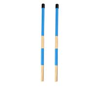Toyvian Blue Wooden Drum Brush Sticks for Jazz Drums Suitable for Folk Music and Percussion