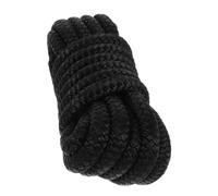 Toyvian Boat Dock Lines Mooring Rope, Bumper Suspension Line, Black Nylon Plastic, 1/2in X 15ft, High Tensile Strength, Weather Resistant, for Yacht and Boat Docking