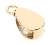 Toyvian Boat Flag Pole Pulley Brass Rope Block 32mm Marine Hardware for Yacht and Sailing Deck Rigging with High Load Capacity and Corrosion Resistance