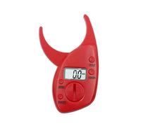 Toyvian Body Fat Caliper with 0-50mm Measurement Range Measuring Tool Reliable Plastic Material and 0.1mm Resolution Practical Red Fat Analyzer for Fitness Use