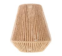 Toyvian Bohemian Woven Paper Rope Lamp Shade for E27 E14 Socket, Rustic Basket Weave Pattern with Removable Adapter, Easy Installation, Suitable for Bedroom and Living Room Lighting