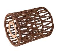 Toyvian Boho Bedroom Lamp Shade Handmade Woven Paper Rope Pendant Light Shade Coffee Colour, Diffuses Light and Prevents Harsh Glare, for Living Room Or Bedside Reading, 14.5x12x12cm