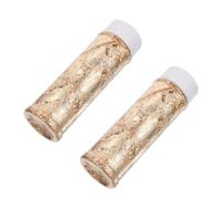 Toyvian Bottles Gold Foil Flakes for Cake Decoration and Nail Art Edible Shiny Gold Leaf Paper for Desserts and Jewelry Making Easy to Use Sparkling Foil Flakes