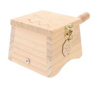 Toyvian Box and Smooth Moxibustion Polished Traditional Wooden with Surface Flat at Bottom, Portable or Moxa Stick Traditional Jar for Use Body and Abdomen Home Travel