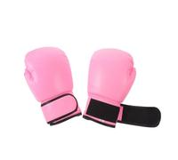 Toyvian Boxing Gloves for 8oz Pink Pu Leather Training Gloves with Sponge Padding, Resilience and Multi-purpose Design for Punching Bag Exercises at Home