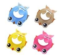 Toyvian Boy Girl Shower Cap Boys and Girls Bathing Hat Heat-Resistant Pads Shampoo Shield Years Old Goldfish Pattern Bath Accessory