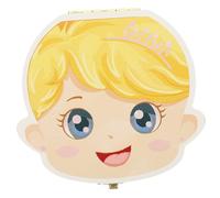 Toyvian Boy Girl Teeth Storage Case Keptake Box for False Teeth Memorial Container for Boys and Girls Newborn Gifts