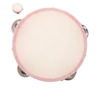 Toyvian Boys and Girls Handheld Tambourine Drum Instrument for Music Learning Ergonomic Design for Develops Coordination and Interest Music for and Dance Exams