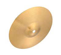 Toyvian Brass Cymbals Drum Set with Strong Resistance to Hit Golden 8 Inch Cymbal Bell Drum for Beginners and Professional Players Versatile Percussion Instrument