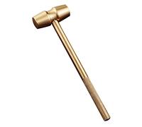 Toyvian Brass Hammer Decoration Desktop Ornament Retro Tabletop Decor Stable Flat Bottom Unique Craftsmanship for Living Room Table and Fireplace Display