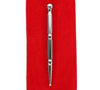 Toyvian Brass Massaging Tool Reflexology Pen for Stimulating Acupuncture Points and Restoring Organ Function Silver Face Massage Rod for Full Body Relaxation