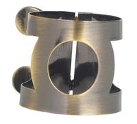Toyvian Brass Saxophone Ligature Clip for Wind Instruments Durable Fastener for Alto and Soprano Saxophones Improves Tone Clarity Easy to Install Replacement Accessory
