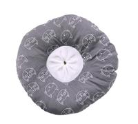 Toyvian Breathable Anti-lick Cat Elizabethan Collar Grey for Small Cats M Size Pet Protective Neck Shield
