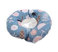 Toyvian Breathable Cotton Lick Cat Collar Soft Protective Neck Cone with Strap for Post Surgery Healing Comfortable Pet Neck Decor for Small and Cats