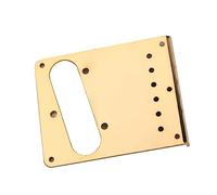 Toyvian Bridge Plate Assembly for Guitars 98mm Golden Steel with Saddles and Mounting