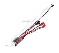 Toyvian Brushed 20a Rc Motor Speed Controller with Forward Reverse Switch and Brake Function for Rc Cars and Boats, Dual Direction Electronic Speed Controller for Remote Control Models