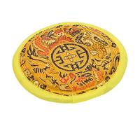 Toyvian Buddha Sound Bowl Cushion, Handmade Cotton Cloth Pillow, Portable Yellow Mat Accessory for Meditation and Relaxation