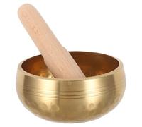 Toyvian Buddhist Chanting Bowl Hand-hammered Made of Authentic Nepal Material for Yoga Relaxation Beginners Can Use The Wooden Striker for Sound Bowl Meditation for Healing