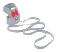 Toyvian Bunny for Leash Set with and Adjustable Cute Decorative Butterfly Bow, Escape Proof Mesh Cloth Time Use Squirrel and Guinea Pig, for Camping and Leisure Outdoor