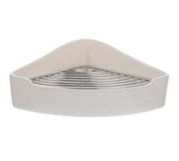 Toyvian Bunny Litter Tray Triangle Corner Litter Potty Safe for Pets Prevents Tipping Ceramic Electroplated Internal Grid White Home Rabbit Small Animal Toilet