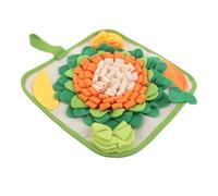 Toyvian Bunny Snuffle Mat for Small Animals Interactive Pet Snuffle Pad for Rabbits Hamsters Guinea Pigs Cognitive Enrichment for Natural Foraging and Sensory Stimulation Flower Pattern
