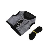 Toyvian Bunny Stripe Harness Vest Set Animal Leash Kit for Rabbits Comfortable and Durable Suit Style Chest Strap for Outdoor Walks and Holiday Parties Elegant Pet Accessory for Daily Use